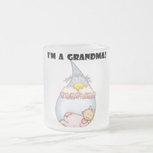 Oma's Sunshine - Meisje Tshirts en geschenken Matglas Koffiemok