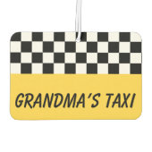 Oma's Taxi Auto Luchtverfrisser Gift (Achterkant)