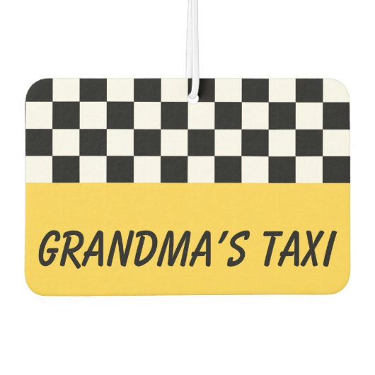 Oma's Taxi Auto Luchtverfrisser Gift (Voorkant)