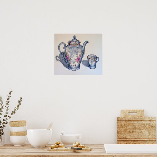 Oma's Tea CANVAS PRINT (Keuken)