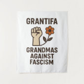 Oma's Tegen Fascisme Poster Wandkleed (Voorkant)