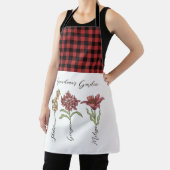 Oma's Tuin Bloem 3 Grootkinderen Naam Floral Schort (Insitu)