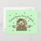 Oma's zijn engelen T-shirts en geschenken Briefkaart (Voorkant / Achterkant)