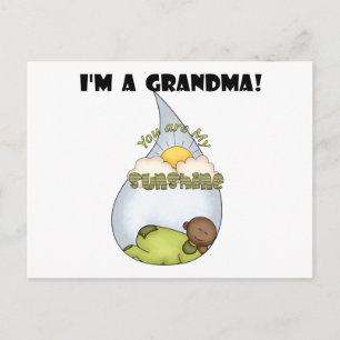 Oma's zonneschijn-Afro-Amerikaanse jongen Briefkaart