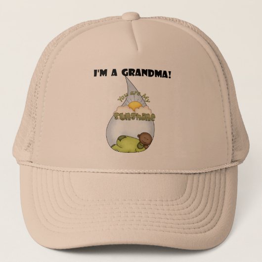 Oma's zonneschijn-Afro-Amerikaanse jongen Trucker Pet (Voorkant)