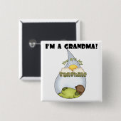 Oma's zonneschijn-Afro-Amerikaanse jongen Vierkante Button 5,1 Cm (Voorkant /achterkant)