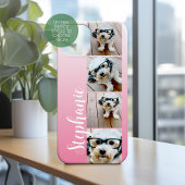 Ombre 4 Vierkante foto's Handgeschreven - KAN roze Case-Mate iPhone Case