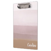 Ombre Abstracte Waterverf Stripes in Dusty Lila Klembord (Links)