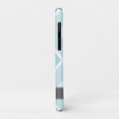 Ombre Aqua Zig Zag Chevrons Pattern Case-Mate iPhone Case (Achterkant/links)