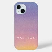 Ombre Avond Zonsondergang Waterverf Sky gepersonal Case-Mate iPhone Case (Achterkant)