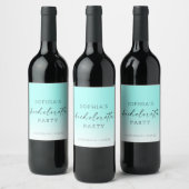 Ombre Bachelorette Party Wine Favor Labels Wijn Etiket (Flessen)