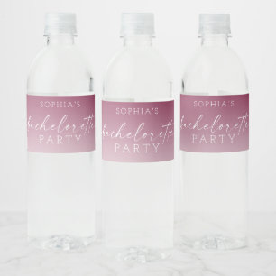 Ombré Bachelorette Water Fles Etiketten