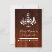 Ombre Barn Chandelier RSVP Kaartje (Voorkant)