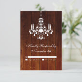 Ombre Barn Chandelier RSVP Kaartje (Staand voorkant)