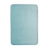 Ombre Blauwe golven Badmat (Voorkant Verticaal)