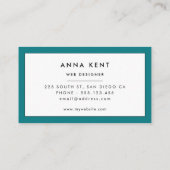 Ombre Blauwe golven Visitekaartje (Achterkant)