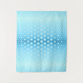  Ombre Blue en Peach Geometric Wandkleed