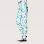 Ombre Blue Falling Raindrops Leggings (Links)