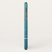 Ombre Blue Navy Blauwgroen Plain Persoonlijke naam Case-Mate iPhone Case (Achterkant/links)