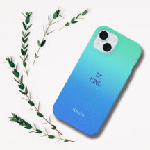 Ombre Blue Persoonlijke offerte & Naam iPhone Case