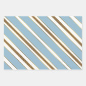 Ombre Blue Snowflake Inpakpapier Vel (Voorkant 2)