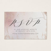 Ombre Blush Pink Frosted Website RSVP Insérer des  (Devant)