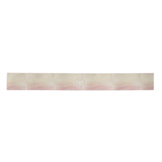 Ombre Blush Pink Waterverf Hand-Painted Effect Lint (Voorkant)