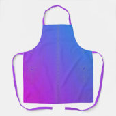 Ombre Bright Roze & Blauwe Ruimte Afdrukken Schort (Voorkant)