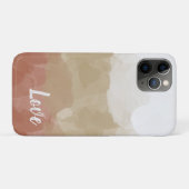 Ombre Brown en Tan Love Graceful Gradient Case-Mate iPhone Case (Achterkant (horizontaal))