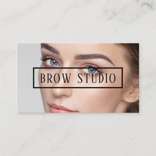 Ombre Brows & Eyelashes Visitekaartje (Voorkant)