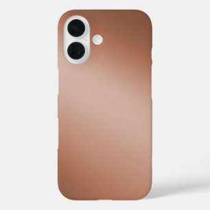 Ombre brun élégant - iPhone 16 Coque
