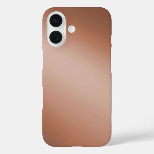 Ombre brun élégant - iPhone 16 Coque (Verso)