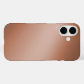 Ombre brun élégant - iPhone 16 Coque (Verso (horizontal))
