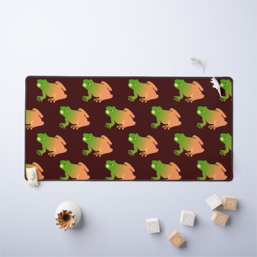 Ombre brun vert grenouille brun foncé (Tableau pour enfants)