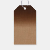 Ombre Burlap Sparkler Gift Label Cadeaulabel (Achterkant)