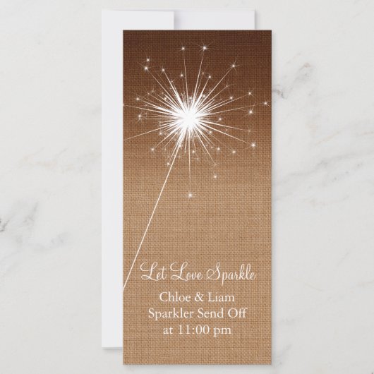 Ombre Burlap Sparkler Holder (Voorkant)