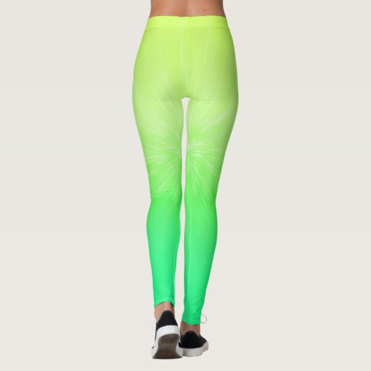Ombre Chartreuse to Neon Green Leggings (Achterkant)