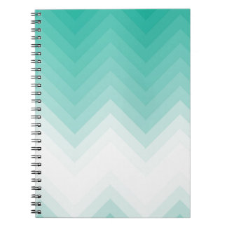 Ombre Chevron Emerald Green Note Book Gradient Notitieboek