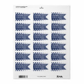Ombre Chevron stijl! | Zeemacht Etiket (Full Sheet)