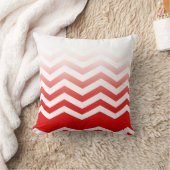 Ombre Chevron Style! Rood Kussen (Deken)