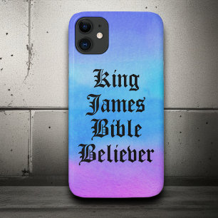 Ombre Christelijk Geloof Koning James Bijbelgelovi iPhone 11 Hoesje