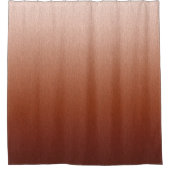 Ombre Copper Brown Terracotta Douchegordijn (Voorkant)