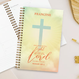 Ombre Cross Bijbelvers gepersonaliseerd Planner