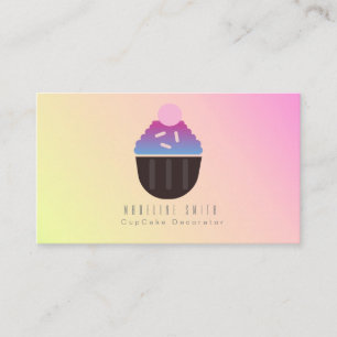 Ombre Cupcake Baking Cake Decorator Sprins Visitekaartje