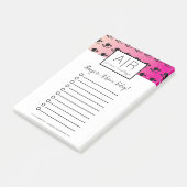 Ombre Cute Cats Roze Post-it® Notes (Schuin)