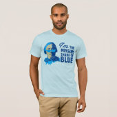 Ombre de David Hume de T-shirt bleu (Devant entier)