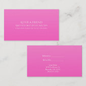 Ombre de rose moderne recommander une carte de réf (Devant / Derrière)