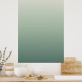 Ombre Dégradé Impression Art Mural Moderne (Cuisine)