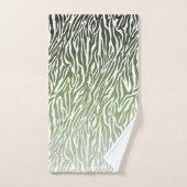 Ombre d'impression Wild Green Zebra (Serviette à main)