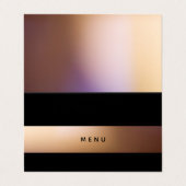 Ombré d'or, sélection de menu moderne (Extérieur déplié)